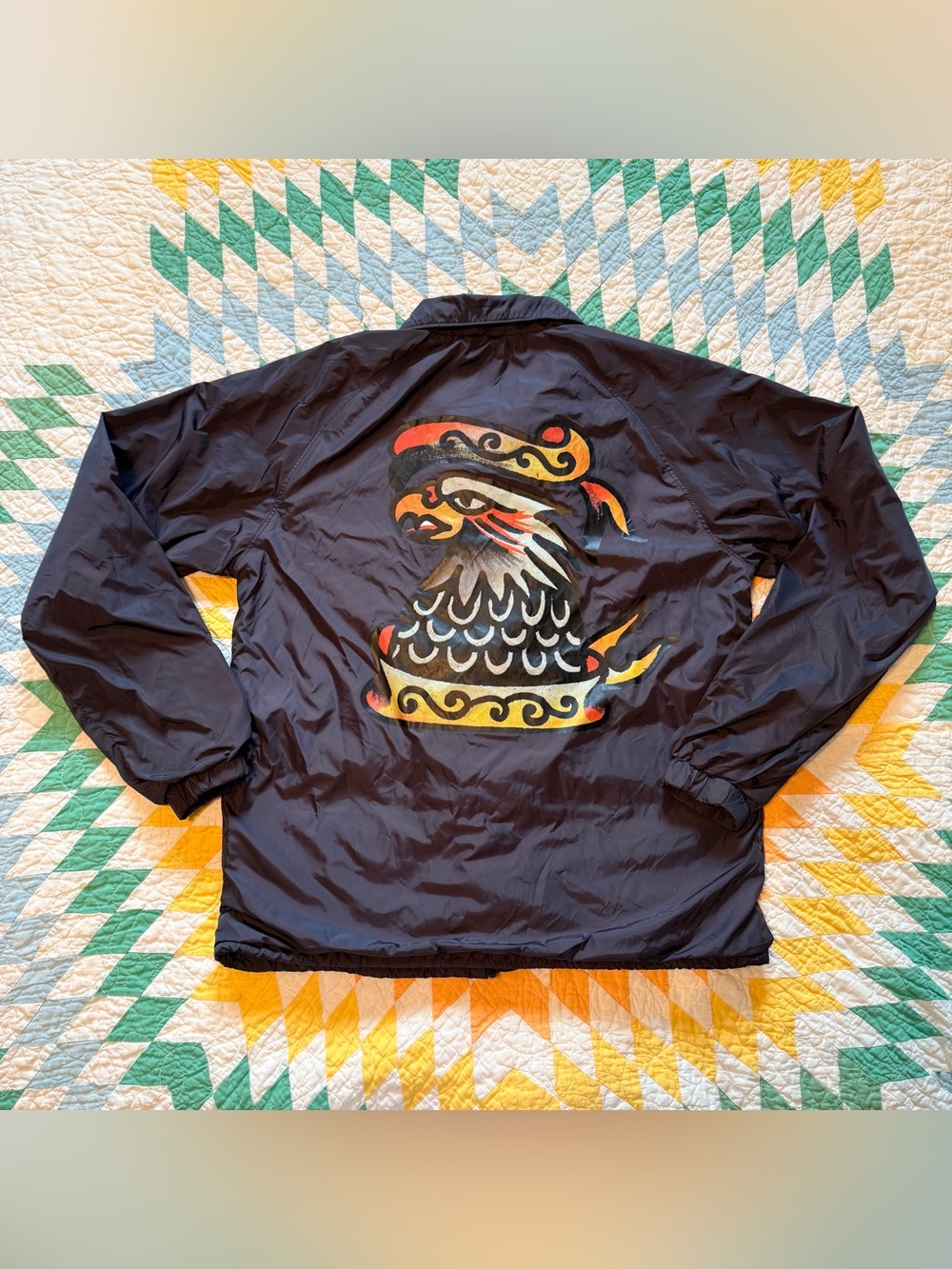 RVCA artists network nylon eagle jacket - size small
